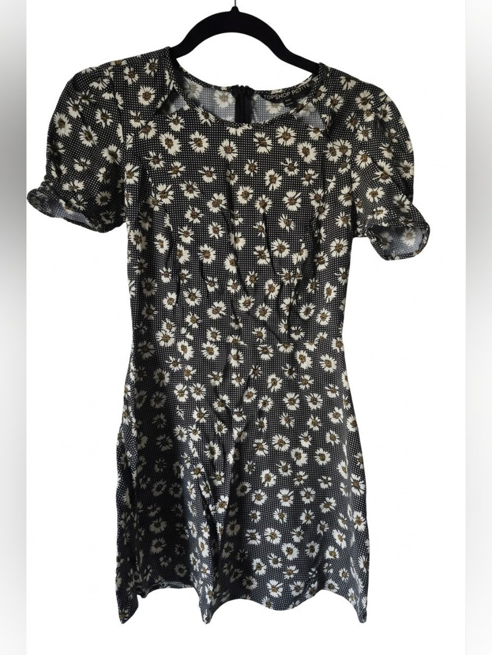 Topshop Petite Daisy Floral Cut-Out Mini Dress Size US 2 - Excellent Condition